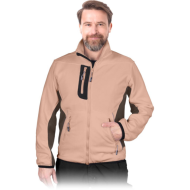 BLUZA ROBOCZA LEBER-HOLLMAN LH-FMN-P Z POLARU CZERWONO-CZARNO-SZARA