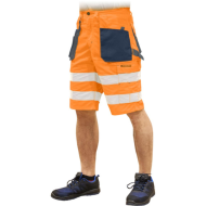 SZORTY ROBOCZE LEBER-HOLLMAN LH-FMNX-TS OSTRZEGAWCZE CZERWONO-GRANATOWO-SZARE