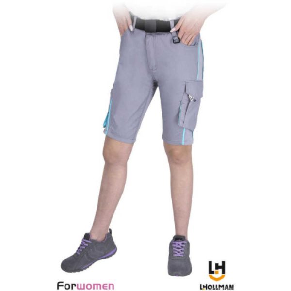 SZORTY ROBOCZE LEEBER-HOLLMAN LH-FWNA-TS JASNOSZARO-MIĘTOWE SZORTY ROBOCZE LEEBER-HOLLMAN LH-FWNA-TS JASNOSZARO-MIĘTOWE