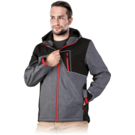 KURTKA ROBOCZA LEEBER-HOLLMAN LH-HORN SOFTSHELL GRANATOWO-SZARA