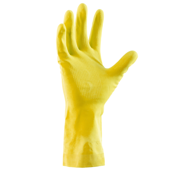 RĘKAWICE ROBOCZE POLSTAR SUMITECH POLSTARITTA RUGP LATEXOWE GOSPODARCZE FLOKOWANE ŻÓŁTE