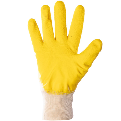 RĘKAWICE ROBOCZR POLSTAR POLYGRIP RIDG POWLEKANE LATEKSEM ŻÓŁTE
