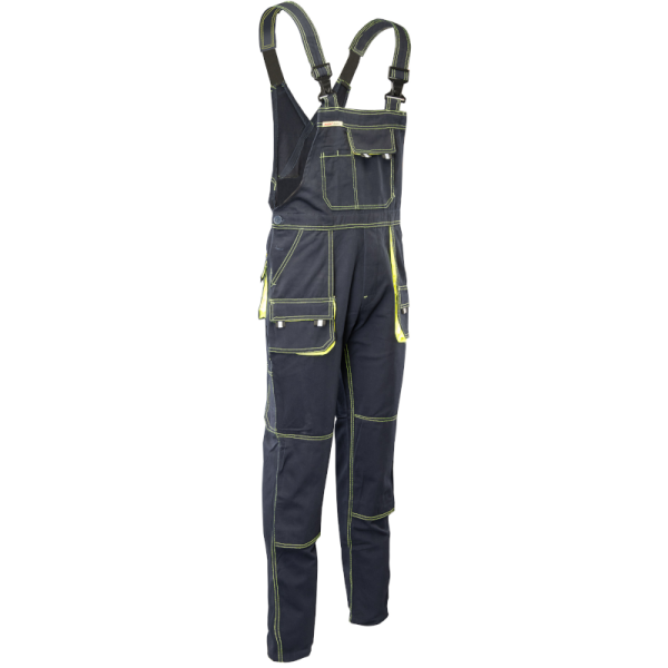 SPODNIE ROBOCZE POLSTAR BRIXTON SPARK ASOG OGRODNICZKI GRANATOWO-ŻÓŁTE
