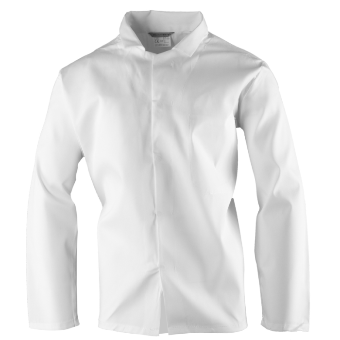 BLUZA ROBOCZA POLSTAR BRIXTON WHITE AW96 Z DŁUGIM RĘKAWEM MĘSKA HACCP BIAŁA