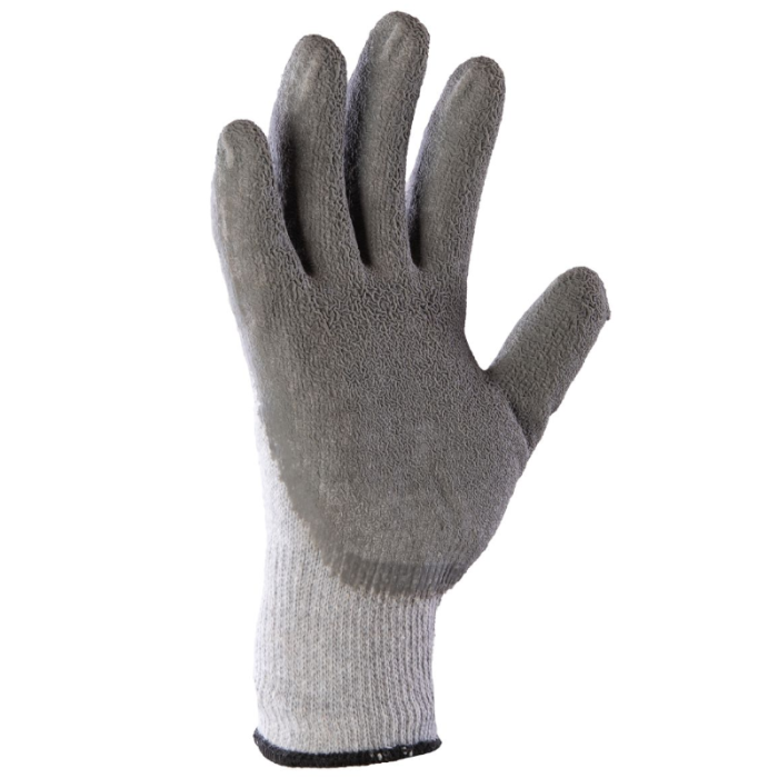RĘKAWICE ROBOCZE POLSTAR COVENT RCCO DZIANINOWE POWLECZONE SZORSTKOWANYM LATEKSEM BIAŁO-SZARE