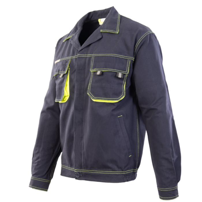 Bluza BHP Polstar Brixton Spark ASBL robocza ochronna 100% bawełna granatowo-żółta