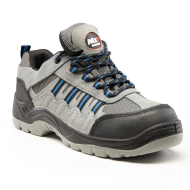 PÓŁBUTY ROBOCZE BASE BE-STYLE S1P ESD SRC B0886 100% BEZ METALU Z MIKROWŁÓKNA CZARNO-SZARE