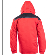 KURTKA ROBOCZA POLSTAR BRIXTON SNOW OSPR PARKA OCIEPLANA Z KAPTUREM CZERWONO-CZARNA