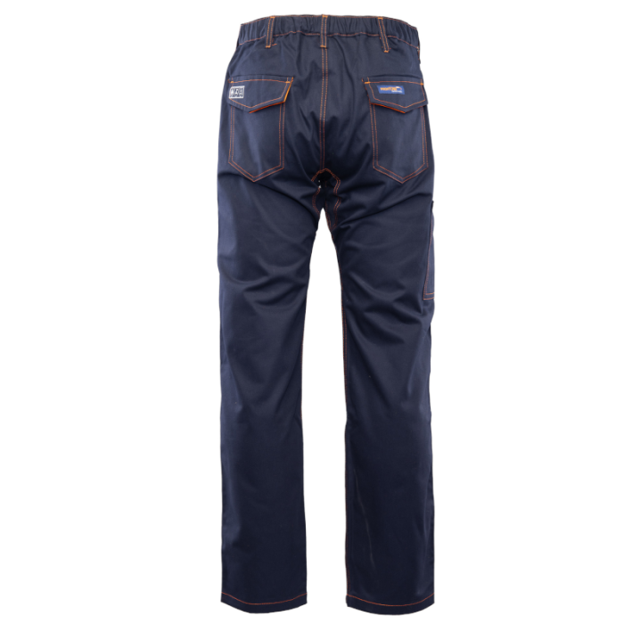 SPODNIE ROBOCZE POLSTAR PROFFLAM AOSP DO PASA ANTYSTATYCZNE 100% BAWEŁNA GRANATOWE
