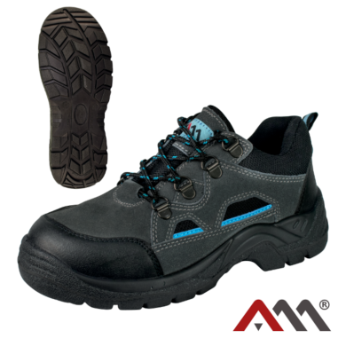 PÓŁBUTY ROBOCZE ARTMAS BPMAS B SB SRC ZE SKÓRY BYDLĘCEJ  WELUROWEJ CZARNE