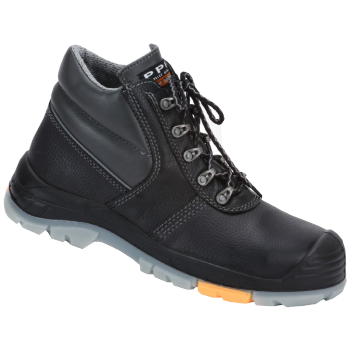 TRZEWIKI ROBOCZE PPO COMPOSITE 707 S3 HI CI SRC ZE SKÓRY LICOWEJ TŁOCZONEJ CZARNE