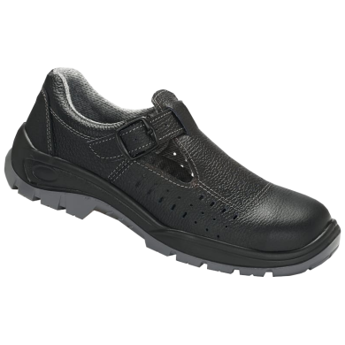 SANDAŁY ROBOCZE PPO PARABOLIC 40 O1 FO SRC BEZ PODNOSKA ZE SKÓRY LICOWEJ BYDLĘCEJ CZARNE