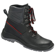 TRZEWIKI ROBOCZE PPO PU/GUMA 037 S1 HRO SRC ZE SKÓRY LICOWEJ TŁOCZONEJ CZARNE