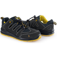 SANDAŁY ROBOCZE PROCERA FARO S1 Z WELURU CZARNO-ŻÓŁTE