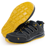 SANDAŁY ROBOCZE PROCERA FARO S1 Z WELURU CZARNO-ŻÓŁTE