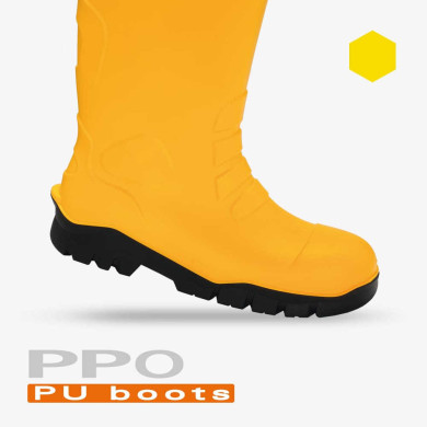 KALOSZE ROBOCZE PPO PU BOOTS 2051 S5 CI SRC Z POLIURETANU ŻÓŁTE