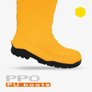 KALOSZE ROBOCZE PPO PU BOOTS 1044 S4 CI SRC Z POLIURETANU BIAŁE