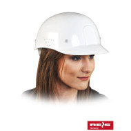 KASK LEKKI REIS BUMP-HDPE Z HDPE BIAŁY