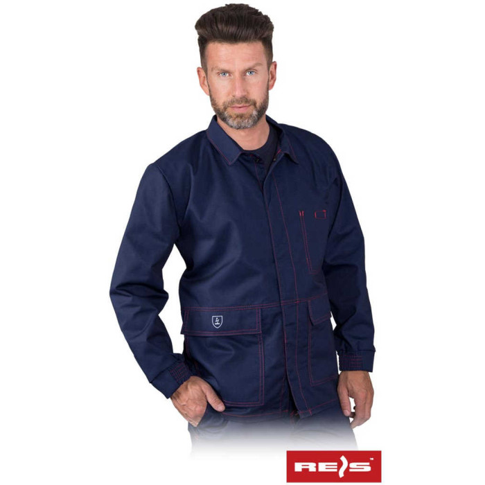 BLUZA ROBOCZA REIS ANTIS-J ANTYELEKTROSTATYCZNA GRANATOWA