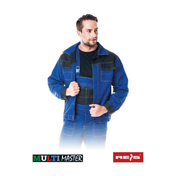 BLUZA ROBOCZA REIS MULTI MASTER NIEBIESKO-CZARNA