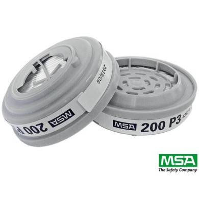 FILTRY PRZECIWPYŁOWE MSA MSA-FI-P3 OP. 2 SZT. SZARE