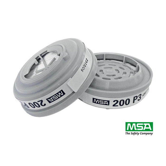 FILTRY PRZECIWPYŁOWE MSA MSA-FI-P3 OP. 2 SZT. SZARE