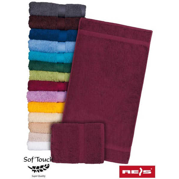 RĘCZNIK FROTTE REIS T-SOFT-50x90 500 g/m2 CIEMNOCZERWONY