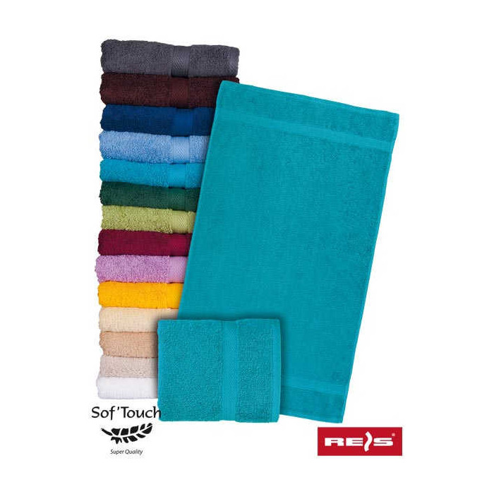 RĘCZNIK FROTTE REIS T-SOFT-50x90 500 g/m2 TURKUSOWY