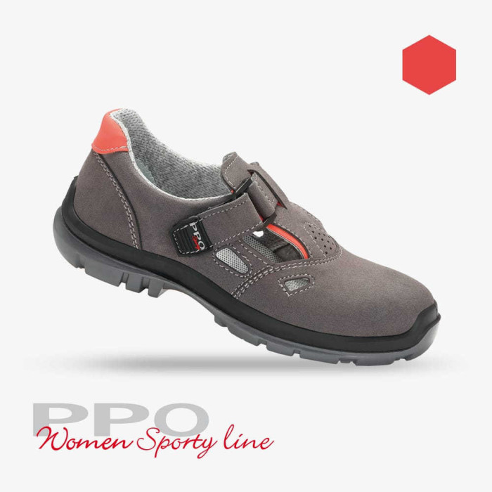 SANDAŁY ROBOCZE PPO WOMEN SPORTY LINE 551 S1P SRC DAMSKIE SZARE