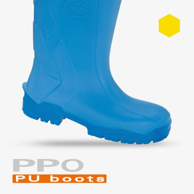 KALOSZE ROBOCZE PPO PU BOOTS 1045 S4 CI SRC POLIURETANOWE NIEBIESKIE