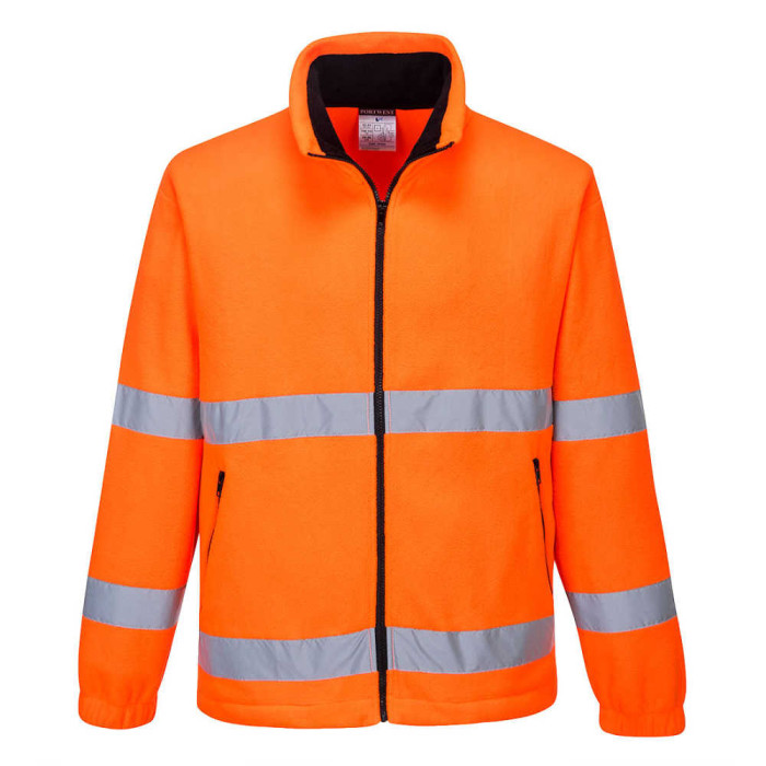 BLUZA ROBOCZA PORTWEST PRW-F250 OSTRZEGAWCZA Z POLARU POMARAŃCZOWA