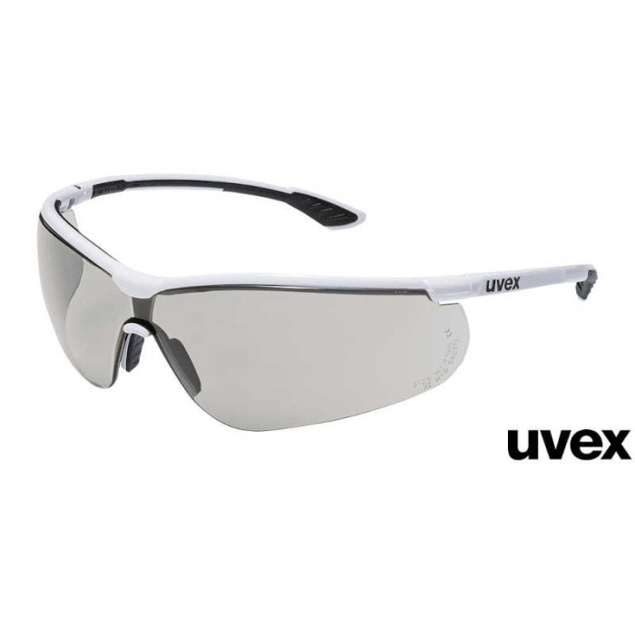 OKULARY OCHRONNE UVEX SPORTSTYLE UX-OO-STYLE LEKKIE OP. 5 PAR Z POLIWĘGLANU SZARE