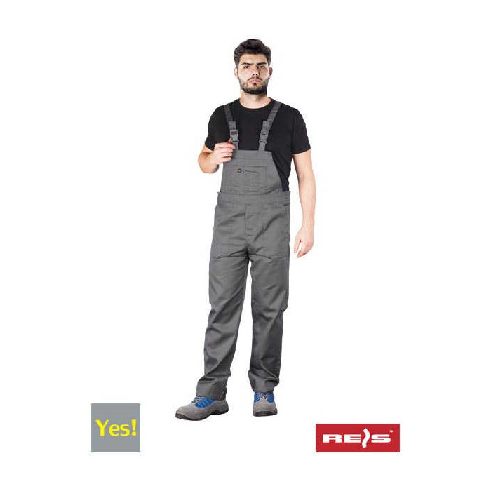 SPODNIE ROBOCZE REIS YES YES-B OGRODNICZKI SZARE