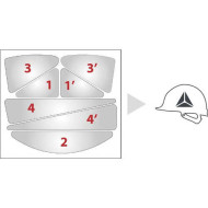 NAKLEJKI ODBLASKOWE DELTA PLUS NA OCHRONNE HEŁMY PRZEMYSŁOWE