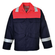 BLUZA ROBOCZA PORTWEST BIZFLAME PLUS PRW-FR55 TRUDNOPALNA Z PASAMI ODBLASKOWYMI GRANATOWO-NIEBIESKA