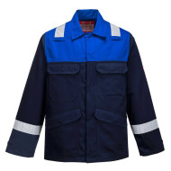 BLUZA ROBOCZA PORTWEST BIZFLAME PLUS PRW-FR25 TRUDNOPALNA Z PASAMI ODBLASKOWYMI GRANATOWA