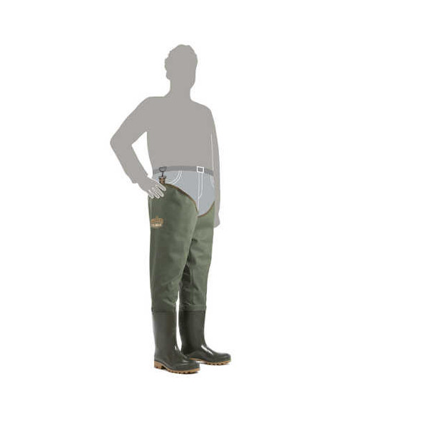 WODERY DEMAR GRAND WADERS BRD-3190 PRZYPINANE DO PASKA OLIWKOWE