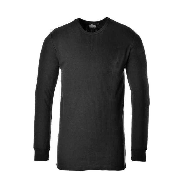 T-SHIRT ROBOCZY PORTWEST PRW-B123BKR TERMOAKTYWNY Z DŁUGIMI RĘKAWAMI CZARNY