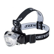 LATARKA CZOŁOWA PORTWEST PRW-PA50 LED Z ABS SREBRNO-CZARNA