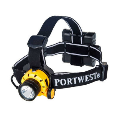 LATARKA CZOŁOWA PORTWEST ULTRA POWER PRW-PA64 Z ALUMINIUM ABS POLIESTRU CZARNO-ŻÓŁTA