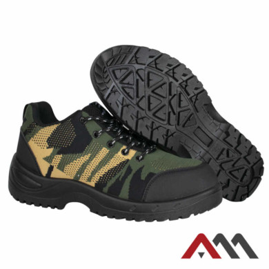 PÓŁBUTY ROBOCZE ARTMAS BTEX CAMOUFLAGE SB SRC LEKKIE Z DZIADZINY FLY-KNIT MORO