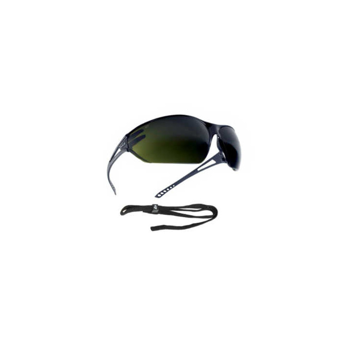 OKULARY OCHRONNE BOLLE SAFETY SLAME SHADE 5 SPAWALNICZE Z PASKIEM ZIELONO-CZARNE