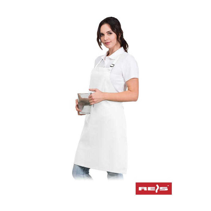 FARTUCH ROBOCZY REIS FPB-CLASSIC PRZEDNI 245 g/mÂ˛ BIAŁY