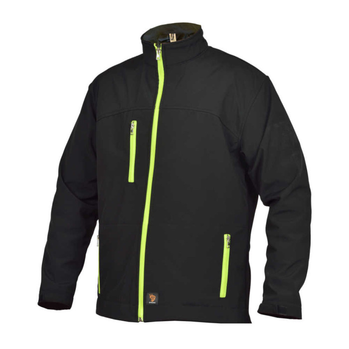 KURTKA ROBOCZA PROCERA SOFTSHELL WODOOCHRONNA CZARNA