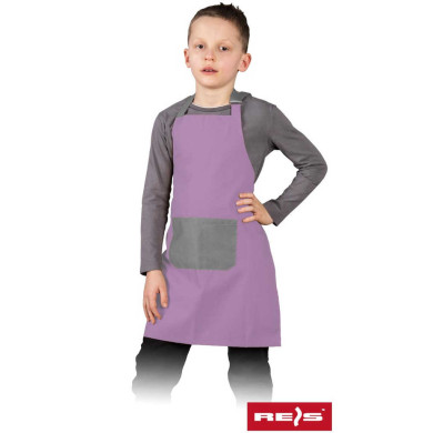 FARTUCH ROBOCZY REIS FKINDER 45X55 DZIECIĘCY 180 g/m2 JASNOFIOLETOWO-SZARY