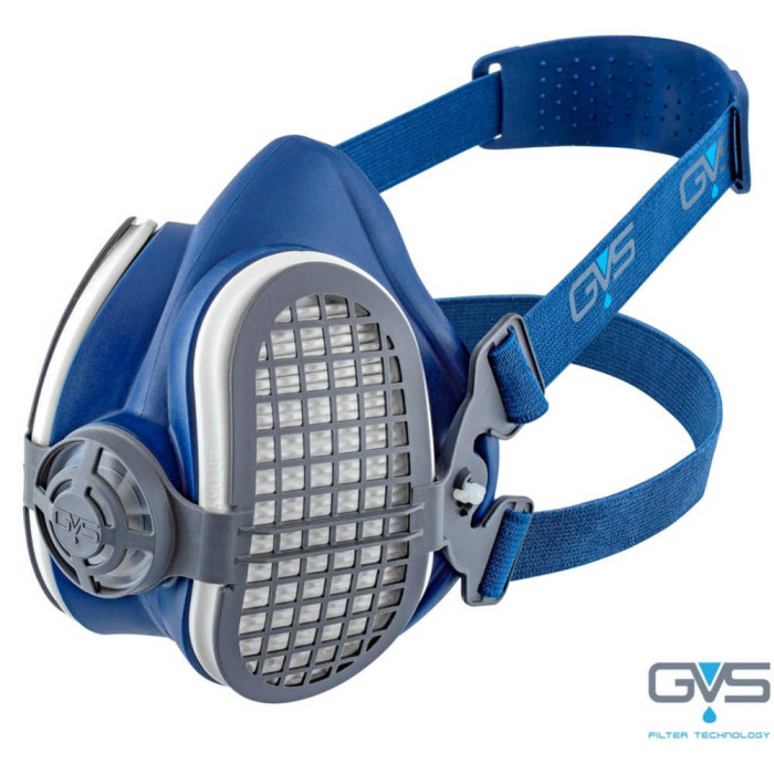 PÓŁMASKA GVS ELIPSE P3 SPR299 GVS-MAS-SPR299 WIELOKROTNEGO UŻYTKU Z FILTRAMI NIEBIESKA