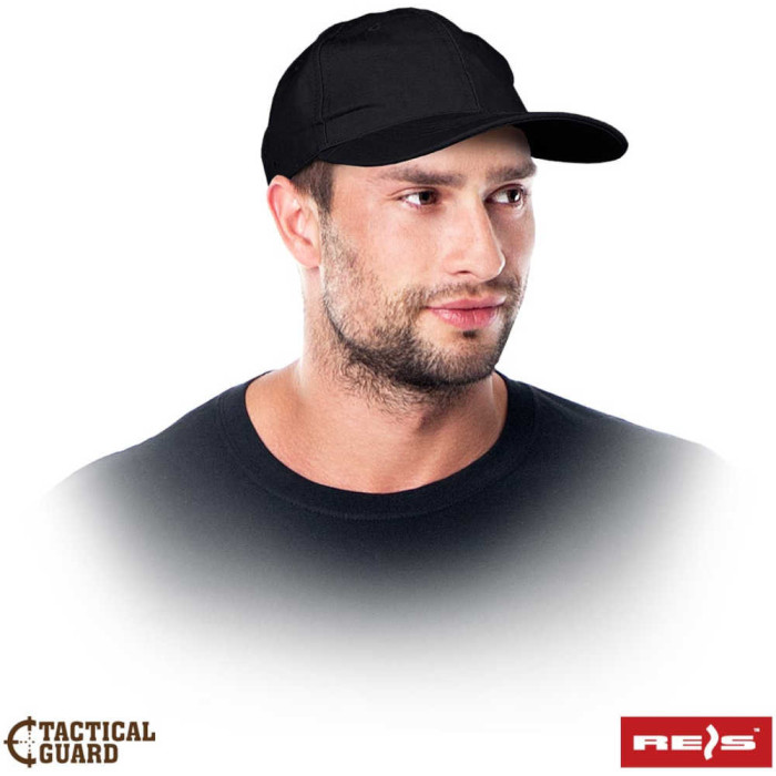CZAPKA LETNIA REIS TACTICAL GUARD TG-CAP Z DASZKIEM CZARNA