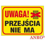 ZNAK BEZPIECZEŃSTWA ANRO TABLICA BUDOWLANA - UWAGA ROBOTY ZIEMNE - PŁYTA PCV