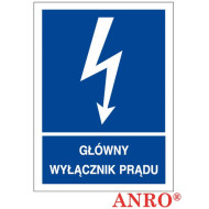 ZNAK BEZPIECZEŃSTWA ANRO ZNAK ELEKTRYCZNY NIE DOTYKAĆ URZĄDZENIE ELEKTRYCZNE PŁYTA PCV